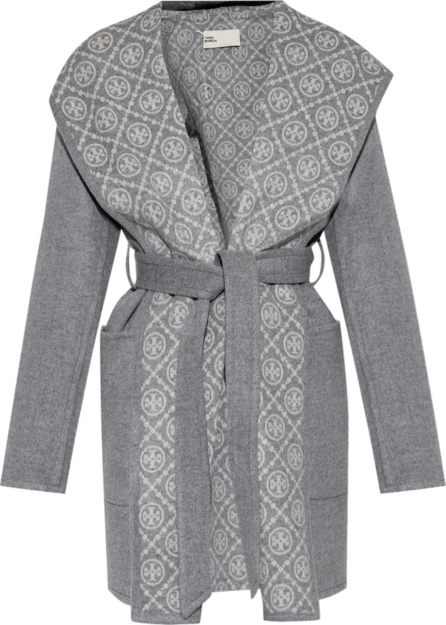 Tory Burch Monogram-Lining Coat
