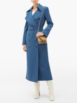 Thumbnail for your product : Chloé Belted Stretch-twill Trench Coat - Blue
