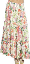 Thumbnail for your product : Wet Seal Watercolor Floral Tiered Maxi Skirt