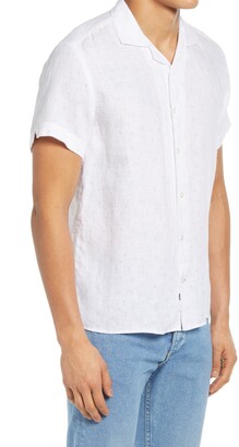 Benson Print Button-Up Camp Shirt
