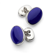 Thumbnail for your product : Aspinal of London Oval Sterling Silver Semi Precious Cufflinks