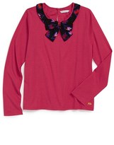 Thumbnail for your product : Little Marc Jacobs Bow Collar Long Sleeve Tee (Toddler Girls, Little Girls & Big Girls)