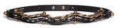 Thumbnail for your product : Nobrand Chain and crystal nutbolt leather belt