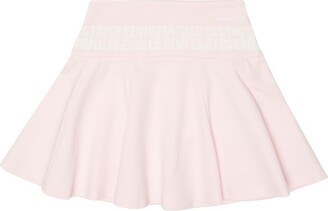 Givenchy Kids 4G pleated jersey skirt