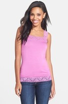 Thumbnail for your product : Halogen Lace Trim Tank