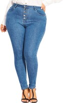 Thumbnail for your product : City Chic Harley Classic High Waist Skinny Jeans