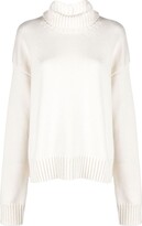 Thumbnail for your product : Jil Sander White Roll Neck Cashmere Sweater