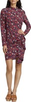 Thumbnail for your product : Veronica Beard Louella Floral Stretch Silk-Satin Minidress