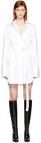 Helmut Lang - Robe chemise surdimensionnée blanche