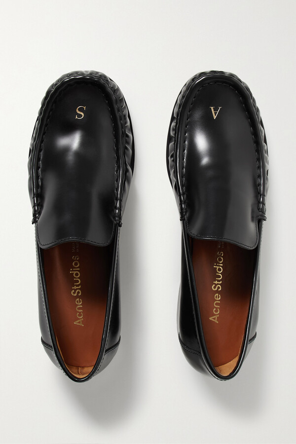Acne Studios Leather Loafers - Black - ShopStyle