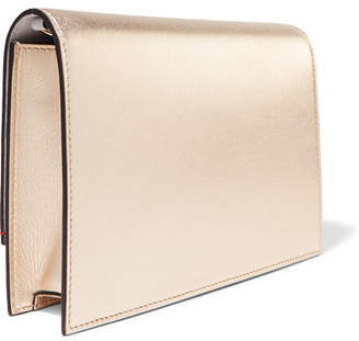 Valentino Garavani Vcase Small Metallic Leather Shoulder Bag