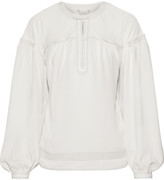 Thumbnail for your product : Joie Mirna Gathered Crepe Blouse