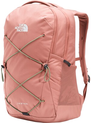 north face light pink backpack