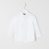 Thumbnail for your product : River Island Mini boys white RI long sleeve shirt