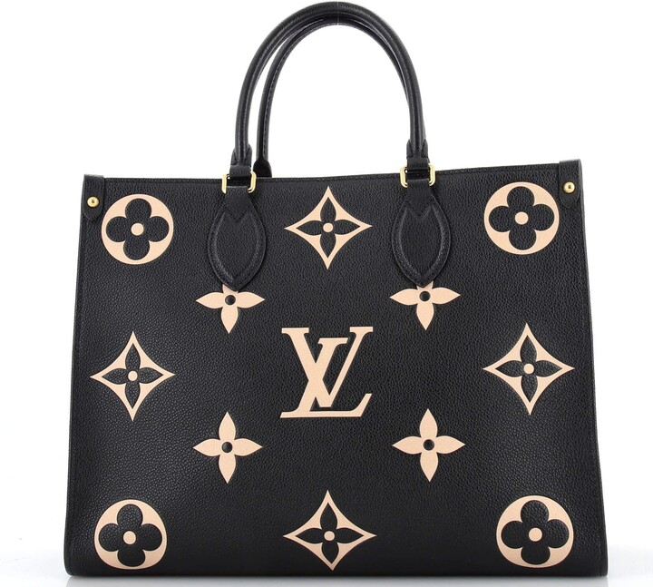Louis Vuitton NEVERFULL MM bicolor monogram empreinte leather