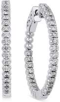 Thumbnail for your product : Macy's Diamond Hoop Earrings (1 ct. t.w.) in 14k White Gold