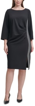 calvin klein plus size white dress