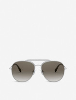 Thumbnail for your product : Miu Miu MU 53VS 57 aviator round-framed metal sunglasses