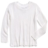 Thumbnail for your product : Un Deux Trois Crochet Sweater (Big Girls)