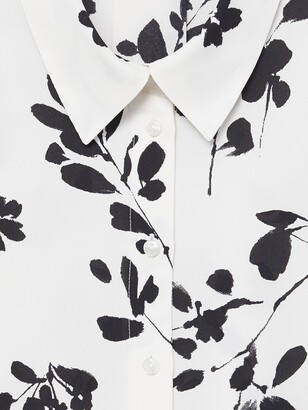 MANGO Recycled Polyester Floral Print Shirt