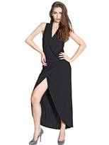 Thumbnail for your product : Kai-aakmann Crepe De Chine Wrap Style Dress
