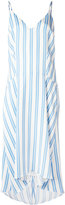 Balenciaga - robe mi-longue à rayures - women - Soie/Cupro/Viscose - 36