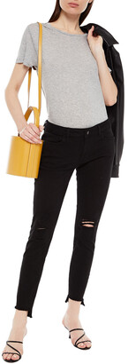 DL1961 Distressed mid-rise skinny jeans