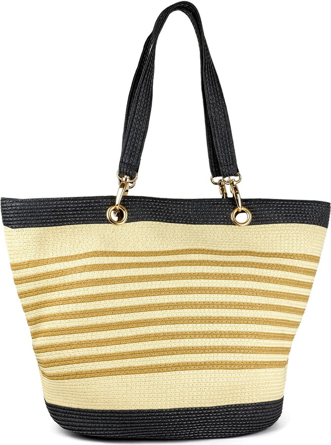 Magid Women’s Paper Straw Handbag Black