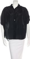 Thumbnail for your product : Diane von Furstenberg Silk-Blend Button-Up Top