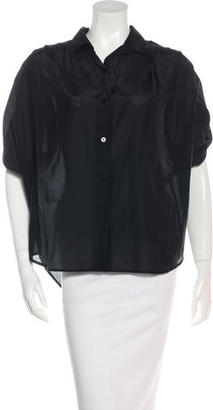 Diane von Furstenberg Silk-Blend Button-Up Top
