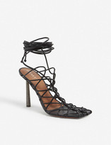 Thumbnail for your product : Fenty by Rihanna Caged In lace-up leather sandals