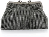 Thumbnail for your product : Kate Landry Iridescent Metal Mesh Frame Clutch