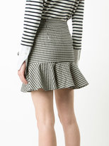 Thumbnail for your product : Veronica Beard gingham ruffle miniskirt