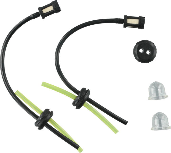 2 Sets Fuel Filter Fuel Hose Seal with Priming Bulbs for Brushcutter Hedge Trimmer Garden Lawn Mower Accessories Garden Tools