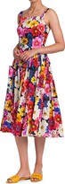 Thumbnail for your product : Dolce & Gabbana Floral Fit & Flare Midi-Dress