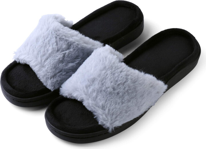 Aerusi Loulu Fluffy Slide Slip-on Indoor Slippers