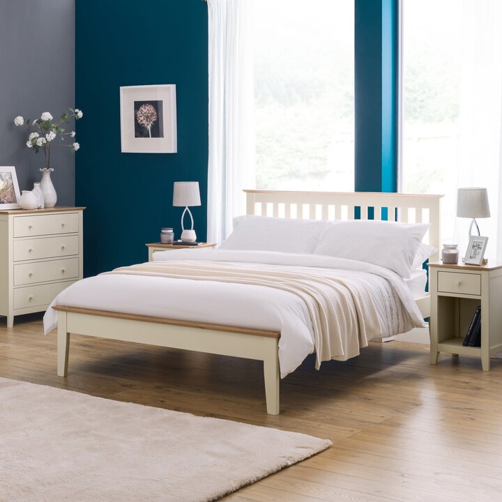 Dunelm Salerno Two Tone Ivory Wooden Bed Frame Cream ShopStyle