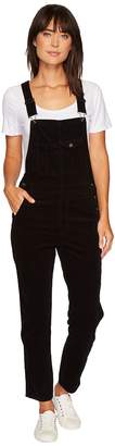 AG Adriano Goldschmied The Leah Overalls in Super Black Women's Overalls One Piece
