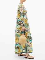 Thumbnail for your product : Le Sirenuse, Positano - Cappa Psycho-print Cotton Maxi Dress - Yellow Multi