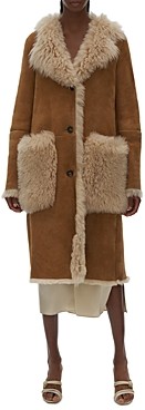 helmut lang shearling coat