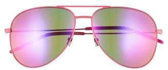Saint Laurent Classic 59mm Aviator Sunglasses