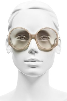 Chloé Women's 'Emilia' 57Mm Round Sunglasses - Blonde Havana