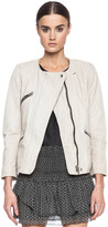Thumbnail for your product : Etoile Isabel Marant Bradi Washed Lambskin Leather Jacket in Black