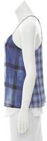 Thumbnail for your product : Tibi Plaid Printed Tank Top