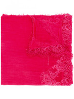Thumbnail for your product : Ermanno Scervino Cotton Stole With Lace Details