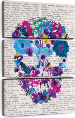 Bungalow Rose Kerner Botanical Skull I