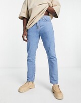Thumbnail for your product : Topman straight jeans in mid wash