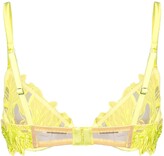 Thumbnail for your product : Fleur Du Mal Lily embroidered plunge demi bra