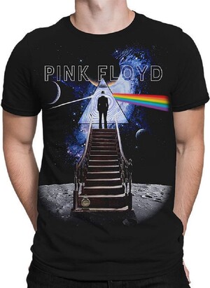 Liquid Blue Pink Floyd Stairway to The Moon T-Shirt
