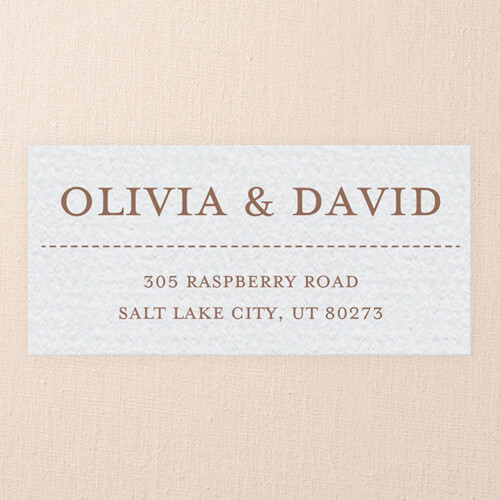Wedding Address Labels: Wedding Bliss Wedding, Set of 24, White, Matte